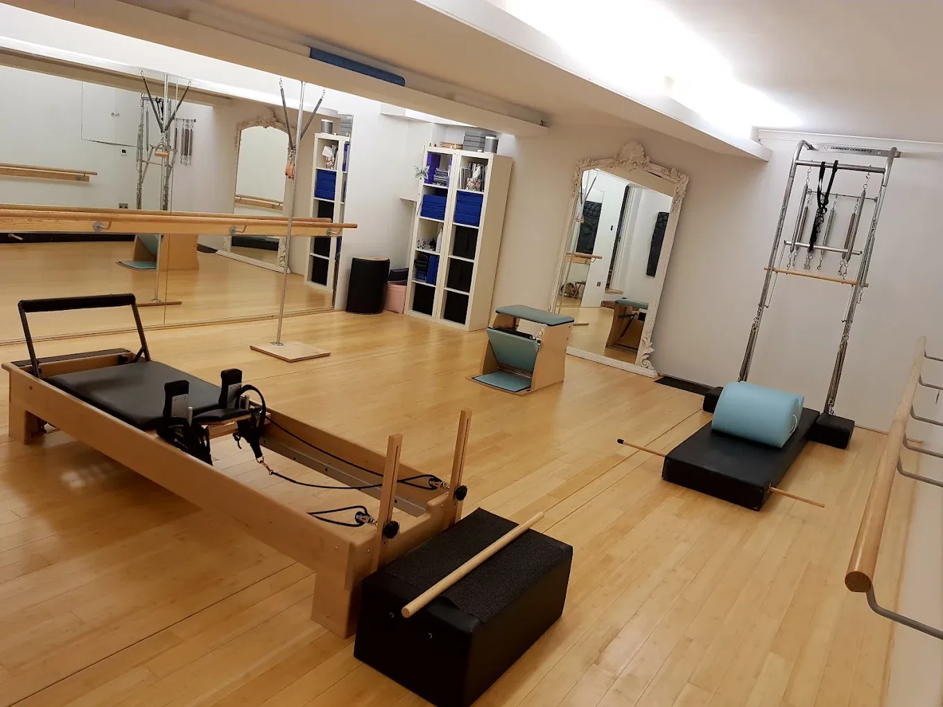 The reformer studio at Pilates From Within, Haslemere