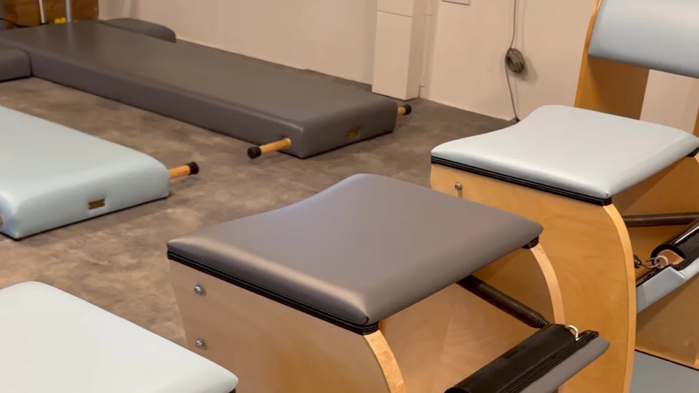 Classical Pilates equipment in the Haslemere studio